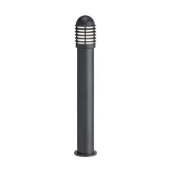 Stibelysning 1041 i støbt aluminium med lameller, højde 100 cm