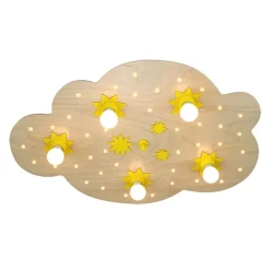 Stjernesky loftlampe, i natur bøg, 75 cm