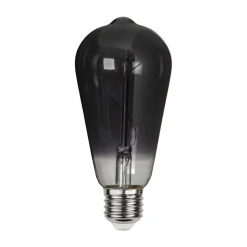 ST64 LED-filamentpære E27 3 W 1.800 K røgglas