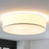 Stof-loftlampe Gordana i hvid, 57 cm