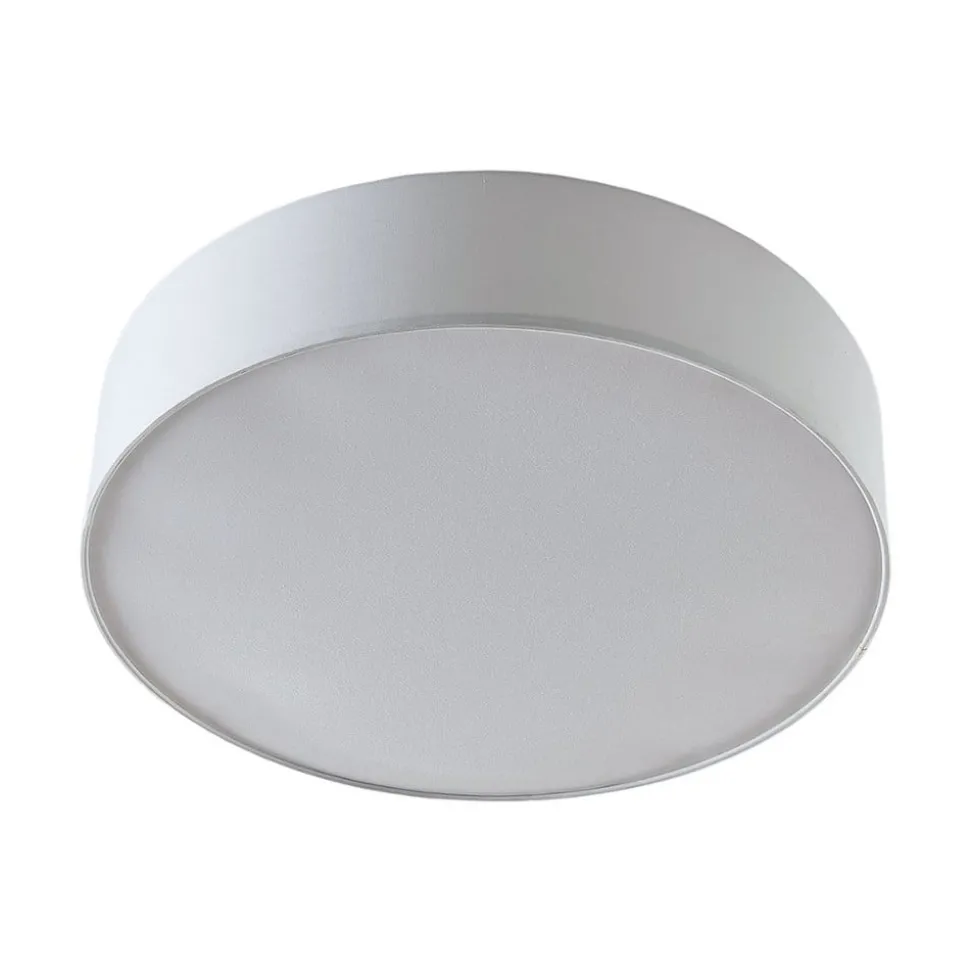 Stof-loftlampe Gordana i hvid, 57 cm