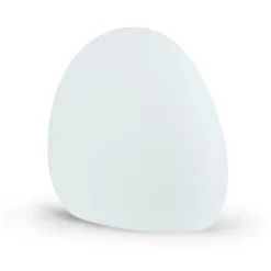 Stone L udendørslampe, 80 x 65 cm, hvid, plast, IP44