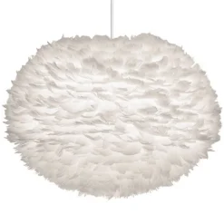 Stor designer pendellampe Eos i hvid