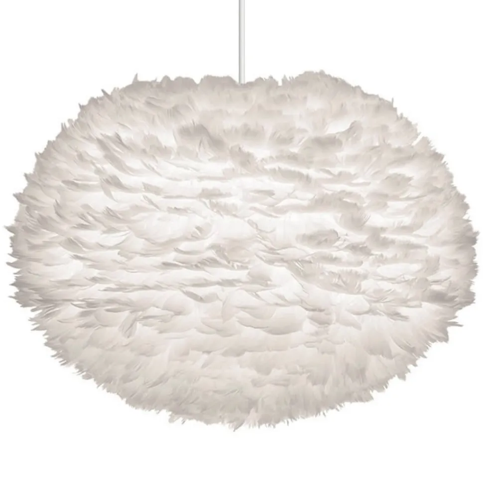Stor designer pendellampe Eos i hvid