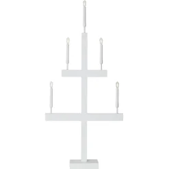 Storm vinduesstage, 5 lyskilder, 118 cm, hvid