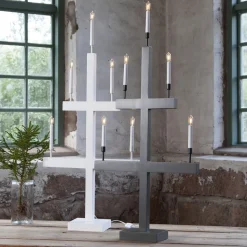 Storm vinduesstage, 5 lyskilder, 118 cm, mørkegrå