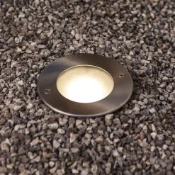 Strata LED nedgravningslampe, Ø 12 cm, aluminium, 90°, IP67