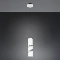 Stream hængelampe, hvid, Ø 8 cm, metal, GU10