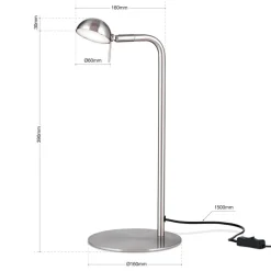 Student LED-bordlampe med vipbart hoved