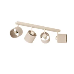 Suerte loftlampe, cremehvid, hørtekstil, 4 lyskilder