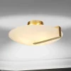 Sundial loftlampe, guld/opalhvid, stål, glas, E27