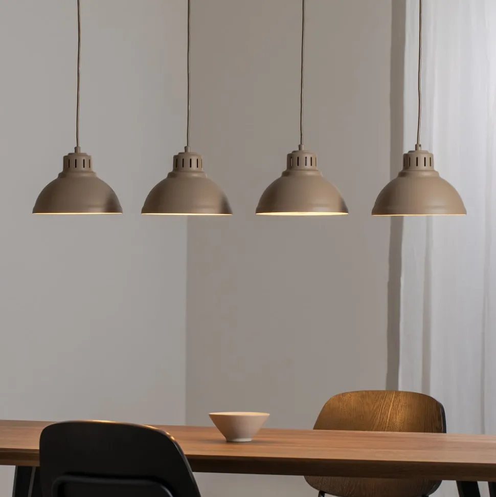 Sven hængelampe, 4 lyskilder, beige, stål