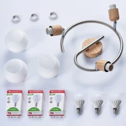 Svenka loftlampe, rondel, 3 lyskilder