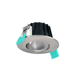 Sylvania indbygningslampe Obico 68, krom, IP65, CCT, dæmpbar