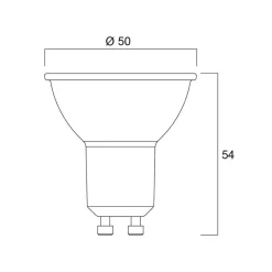 Sylvania LED-reflektorpære GU10 7W 3.000K 36° 610 lm hvid