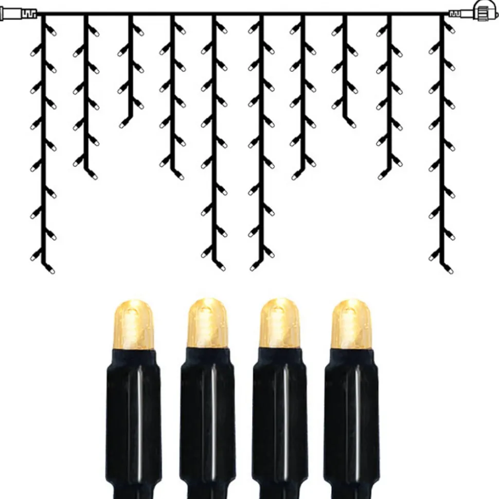 System 24 - udbygningskæde, LED-istapper, 2 x 1 m