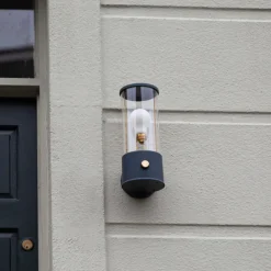 Tala LED-væglampe Muse Portable, IP44, sort, dæmpbar