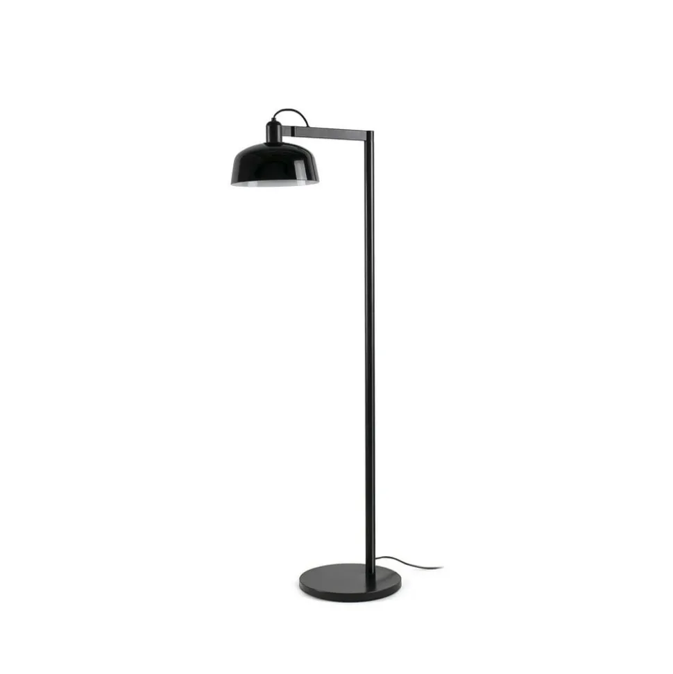 Tatawin gulvlampe, sort, stål/glas, højde 148 cm