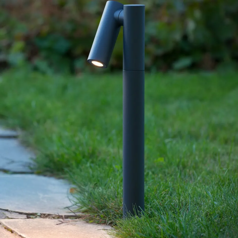 Tatium LED-gadelampe, antracit, 43 cm, aluminium, IP65