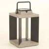 Teckalu solcellelanterne, aluminium sort, 36,5 cm