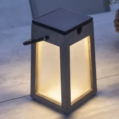 Tecka soldrevet LED-lanterne, bærbar, DuraTek 25cm