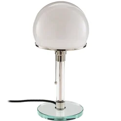 TECNOLUMEN Wagenfeld WG24 bordlampe med glasfod