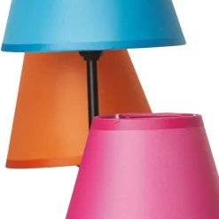Tekstil gulvlampe Colori med 5 lyskilder farvet