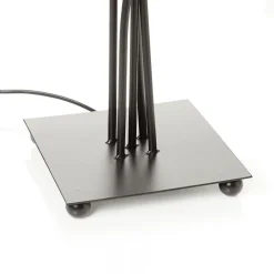 Tekstil gulvlampe Colori med 5 lyskilder farvet