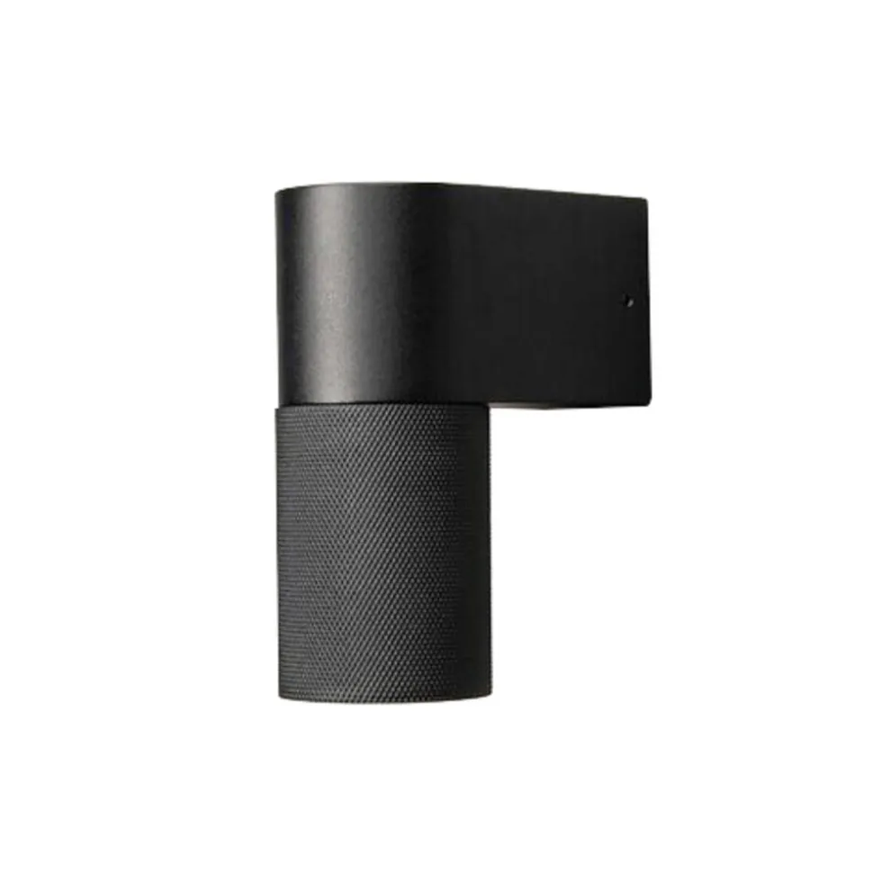 Temi udendørs væglampe, sort, bredde 11 cm, aluminium