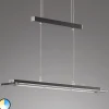 Tenso TW LED-hængelampe med dæmper, sort, 88cm