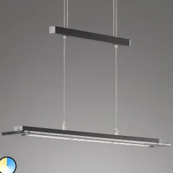 Tenso TW LED-hængelampe med dæmper, sort, 88cm