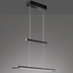 Tenso TW LED-hængelampe med dæmper, sort, 88cm