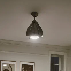 Terna LED-loftventilator, nikkel/creme