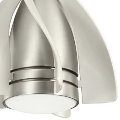Terna LED-loftventilator, nikkel/creme