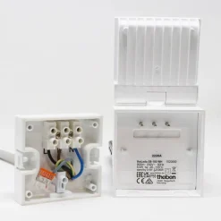 Theben udendørs LED-væglampe theLeda S8-100, hvid, sensor
