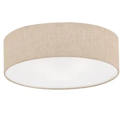 Thor loftslampe i tekstil, sand, Ø 40cm