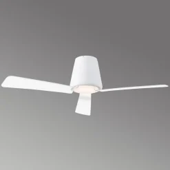 Tidløs loftventilator Garbí med LED-lys