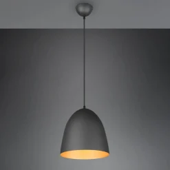 Tilda hængelampe, 1 lyskilde, sort/guld, Ø 25 cm