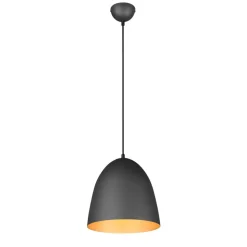Tilda hængelampe, 1 lyskilde, sort/guld, Ø 25 cm
