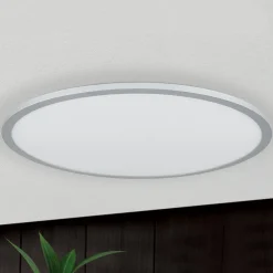 Titanfarvet LED loftlampe Aria, dæmpbar - 60 cm