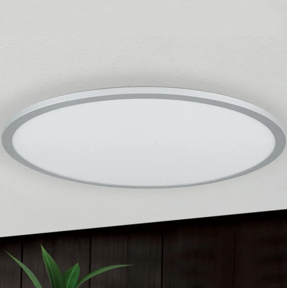 Titanfarvet LED loftlampe Aria, dæmpbar - 60 cm