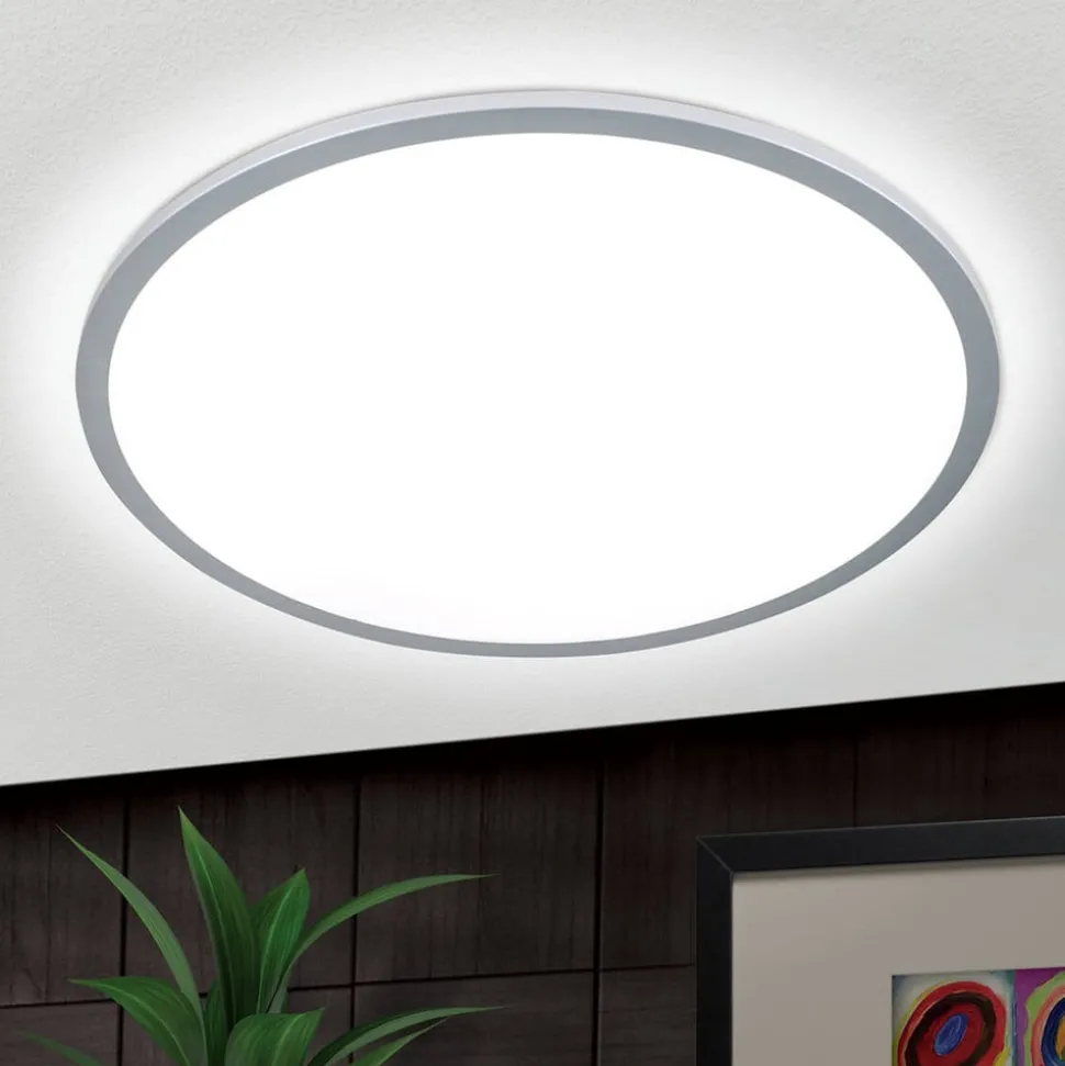 Titanfarvet LED loftlampe Aria, dæmpbar - 60 cm