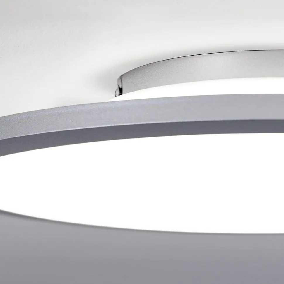 Titanfarvet LED loftlampe Aria, dæmpbar - 60 cm