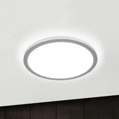 Titanfarvet LED loftlampe Aria, dæmpbar - 40 cm