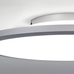 Titanfarvet LED loftlampe Aria, dæmpbar - 40 cm