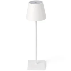 Toc LED-bordlampe med USB-oplader, IP54, hvid