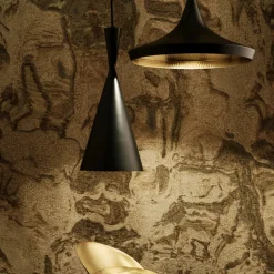 Tom Dixon Beat Tall LED-pendellampe, sort
