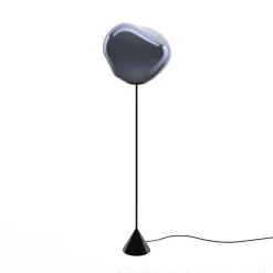 Tom Dixon LED-gulvlampe Melt Cone Slim, røggrå, 180 cm