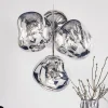 Tom Dixon LED-lysekrone Melt Chandelier, røggrå