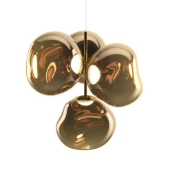 Tom Dixon LED-lysekrone Melt Chandelier, bronzefarvet